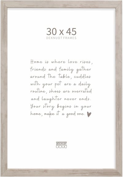 Deknudt Frames fotolijst S45RH1 - naturel - grijs - hout - 30x45 cm