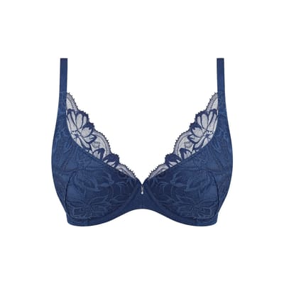 Wacoal Abellia Plunge Push-Up BH Navy Peony Blauw 70 B