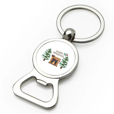 Akyol - kerst happy holidays flesopener - Kerstmis - kerst beker - winter - kerst - christmas - kerst cadeau - 9 bij 3 cm