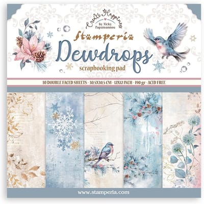 Stamperia - Create Happiness Dewdrops 12x12 Inch Paper Pack (SBBL163)