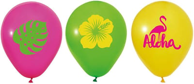 Globos 12 Inch Aloha Balloons - 6 pcs.