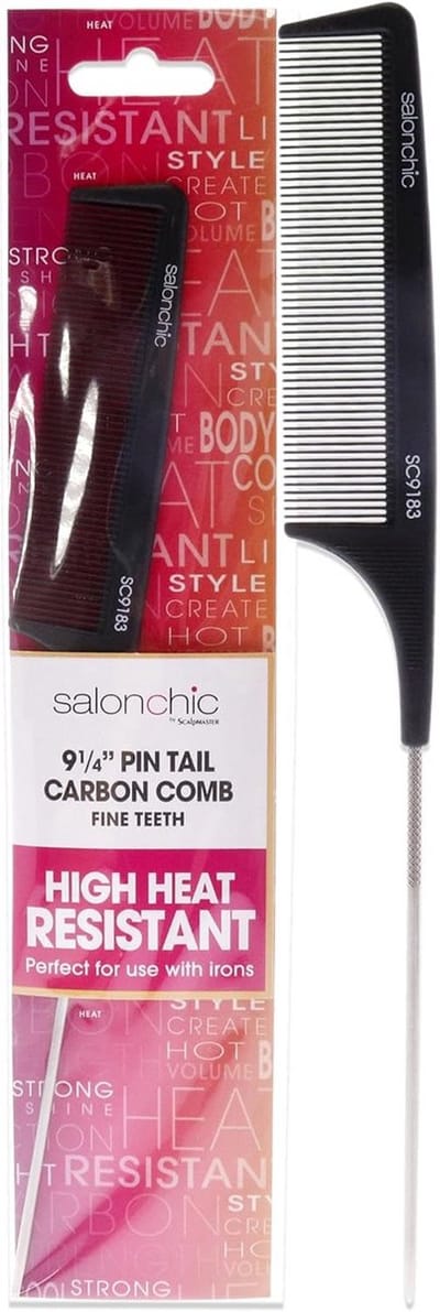 Carbon kam met fijne tanden - Hittebestendig voor styling en ontwarren
