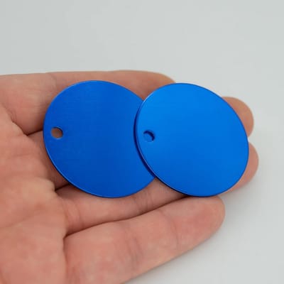 Ronde Aluminium Plaatjes 4 cm Doorsnede - 25 Stuks voor Graveren en Stempelen