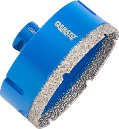 Qerato Diamantboor 102mm Droog - M14 - Tegelboor