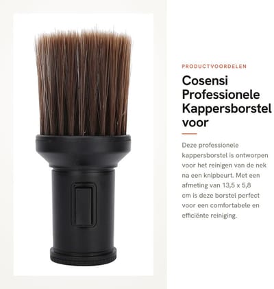 Dailygoods- Halsstofdoek Professionele Kappersreiniging - Nekborstel - Kappersborstel - Haarborstel - Duurzaam - Afneembaar Ontwerp