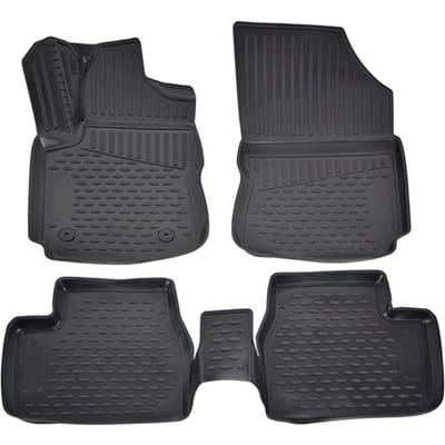 J&J AUTOMOTIVE | Tapis De Sol En Caoutchouc 3D Exclusive Pour Citroën C4 Cactus depuis 2014 noir