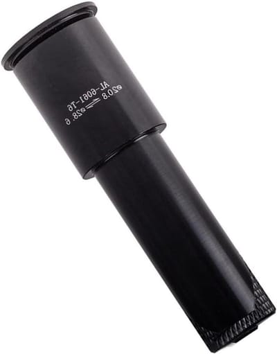 Fiets Stuurverhoger - Stuur Adapter - Comfortabel Fietsen - Lichtgewicht Aluminium - 20.8/22.2 naar 28.6mm - Zwart