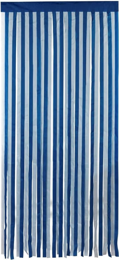 deurgordijn blauw-wit