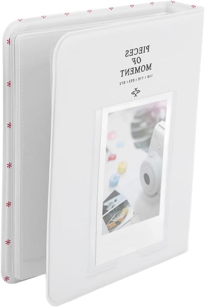 Fotoalbum met 64 Compartimenten, PU Leer Kaartenbinder, Draagbaar 3-in-1 Fotoalbum voor Mini 12 11 9, DIY Hoesje en Insteekvak voor Herinneringen