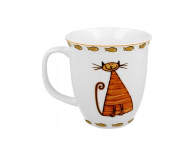 Klassieke Katten Mok 650ml - Charmant Design & Duurzaam Porselein
