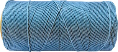 Macramé Koord - HEMELS BLAUW / SKY BLUE - #721 - Waxed Polyester Cord - Klos ca. 173mtr - 1mm Dik