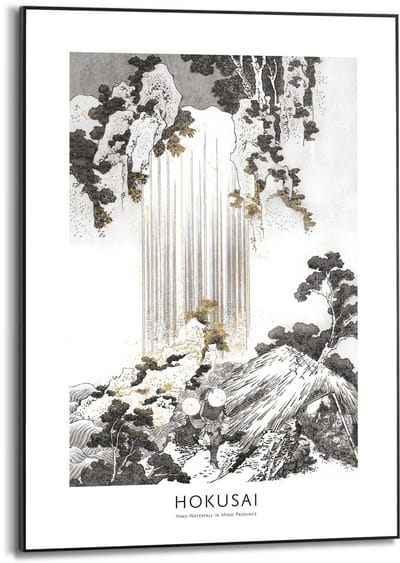 Schilderij Hokusai - 70 x 50 - Hout - REINDERS