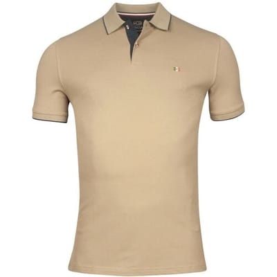 Giordano Polo Nico Signature Two-Ply Supima Cotton Piqué Tipping Detail Sage Green / male