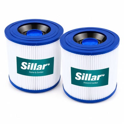 Sillar Set 2 filters voor Karcher - compatibel met WD3 WD2 MV3 MV2 - Wasbaar - EPA - vervangend stofzuigerfilter