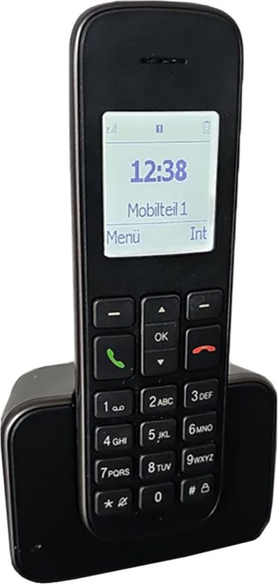 ApexArte® Huistelefoon - Senioren Telefoon Vaste Lijn - GSM - Zwart