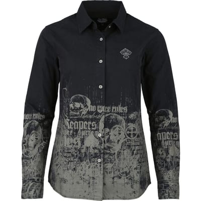 Rock Rebel by EMP - Rock Blouse - Rebels & Reapers - S tot XXL - voor Vrouwen - zwart