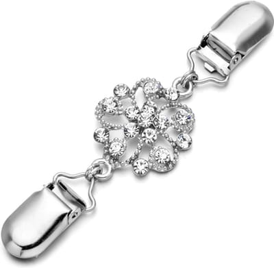 Vestsluiting - - diamond flower vestclip dames -vestsluiting dames - vestclip - vestsluiting vestclip - sjaalspeld - vestspeld - vestklem