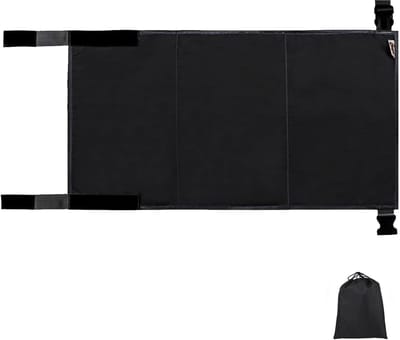 Vliegtuigbed Peuters - Stoelverlenging Kinderen - Reizen Comfortabel - Niet Makkelijk Vervormt - 79x44cm - Zwart