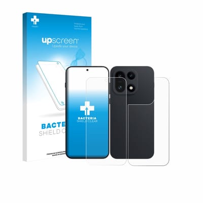 upscreen - Screenprotector voor OnePlus 15 (Voor+Achter) - Folie Beschermfolie transparant antibacterieel