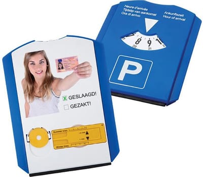 Parkeerschijf - gepersonaliseerde met foto of naam bedrukken - geslaagd cadeau