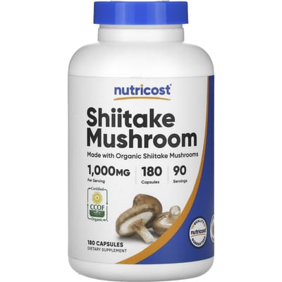 Shiitake Paddenstoel, 180 Capsules (500 mg per capsule)