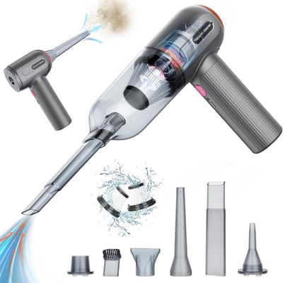 Krachtige Handstofzuiger 9000PA - Draadloze Autostofzuiger - 3-in-1 Handheld Stofzuiger - USB Oplaadbaar - Nat/Droog - Thuis Kantoor Auto