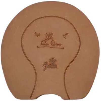 Semelles met gesloten leerijzer Con Cuero