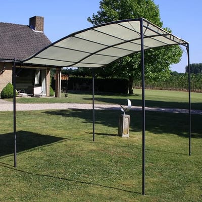 Buitenpaviljoen - Tuinpaviljoen - Buitenfeesten - Waterbestendig polyester - 161 x 40 x 16 cm - Crèmewit