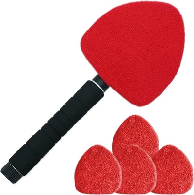 Ruitenreiniger Gereedschap - Auto Wasborstel - Interieur Reinigen - Uitschuifbaar En Draaibaar - 41-57 cm - Rood