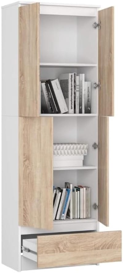 Bureau Boekenkast met Lade en Twee Deuren voor Opslag