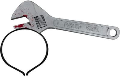 Daity Hoofdband - bloedige moersleutel hoofdband - geschikt voor Halloween - carnaval themafeest kostuum accessoires