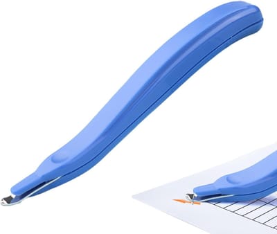 Nietjesverwijderaar Pen - Kantoorgereedschap - Snel Nietjes Verwijderen - Magnetische Grip - 11.9 x 2.8 cm - Blauw