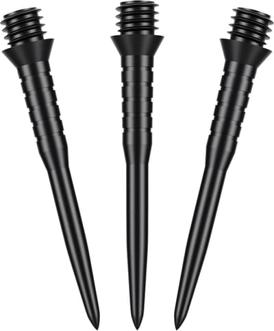 Set van 30 Stalen Dartpunten - Zwart, Universele Schroefdraad