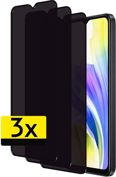 Screenprotector - Geschikt voor OPPO A38 - 3 Stuks - Privacy Filter - Beschermglas - Gehard Glas - Tempered Glass - Screen Protector