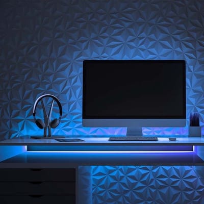 LED COB Strip 5M 24V IP67 320LED/m Blauw - Blauw licht - Overig - Blauw - SILUMEN