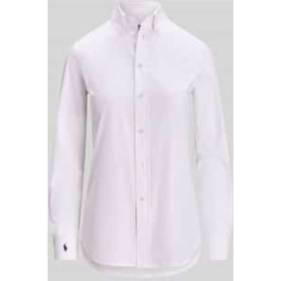 regular fit overhemdblouse van katoenmix