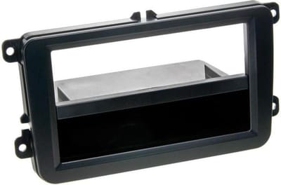 2-DIN paneel with pocket PRO Seat/Skoda/VW zwart