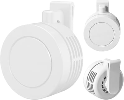 Draagbare clipventilator - Mini ventilator - Oplaadbaar - Wit - Handventilator - Kunststof - mini zakventilator - voor Zomer & Reizen - Hand Fan - Draagbare Ventilator Oplaadbaar - Stille Mini Fan