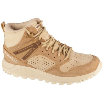 Merrell Wildwood Mid Leather WP J038298, Vrouwen, Beige, Trekkingschoenen, maat: 37