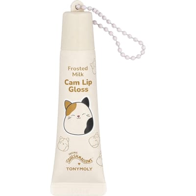 TonyMoly, Original Squishmlows™, Cam Sleutelhanger Lipgloss, Frosted Milk, 11g