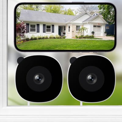 Raamcamera Set - Beveiligingscamera Binnen - Huisbewaking - Full Color Nachtzicht - 2-pack - Wit