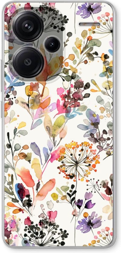 Case Company® - Hoesje geschikt voor Xiaomi Redmi Note 13 Pro plus hoesje - Wilde grassen - Soft Cover Telefoonhoesje - Bescherming aan alle Kanten en Schermrand
