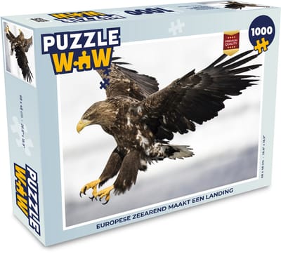 Puzzel Europese zeearend maakt een landing - Legpuzzel - Puzzel 1000 stukjes volwassenen