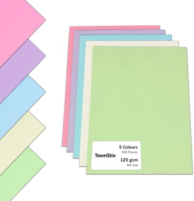 Dailygoody - Gekleurd Papier - A4 120 g/m² - voor Knutselen - 5