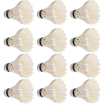 12 STUKS Eendenveren Badmintonballen Shuttlecocks Buiten Binnen Training Sport Oefening