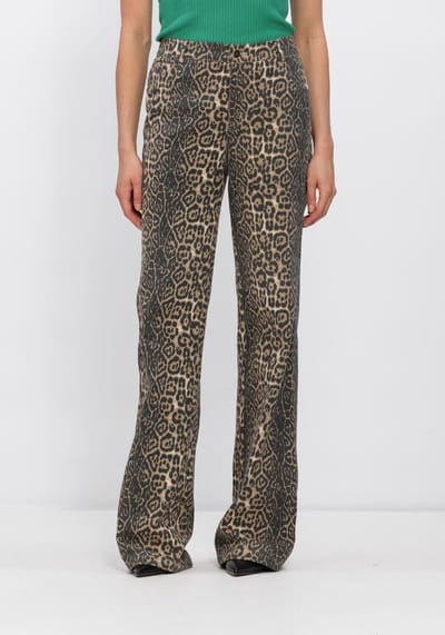 Ydence Pants Valesca Tall Jeans Dames - Broek - Bruin - Maat L