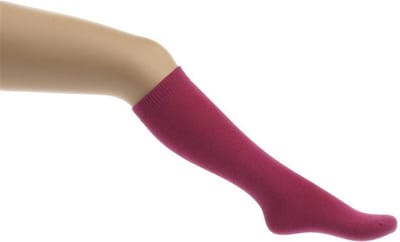 Bonnie Doon - Kinderen - Kniekousen - Cotton knee-high (2 paar) - Roze/Cheerleader - 23/26