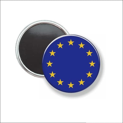 Button Met Magneet 58 MM - Vlag Europa - NIET VOOR KLEDING