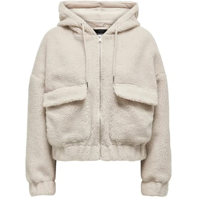 Dames fleece met capuchon Only Teddy Onltanja