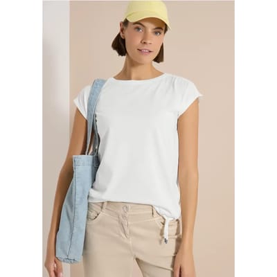Shirt met gehaakte details